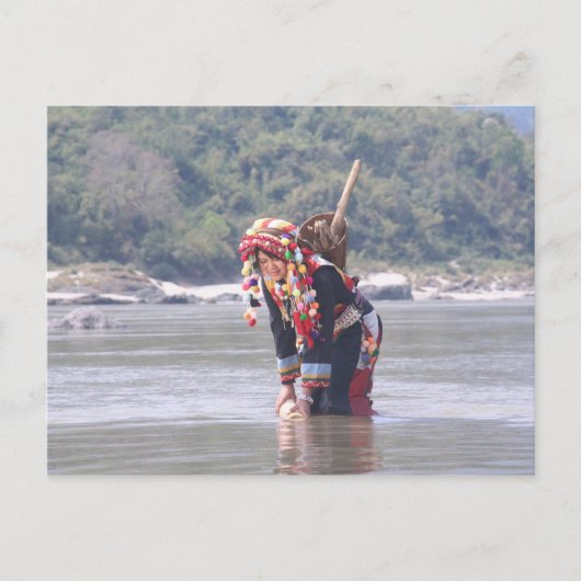 Lady Padaung Briefkaart (Voorkant)