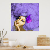Lady Papilionem Art Poster (Keuken)