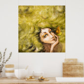 Lady Papilionem Poster (Keuken)