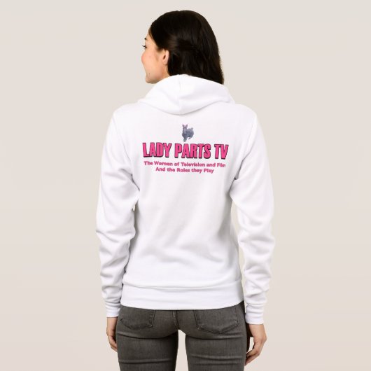 Lady Parts TV Zippered Hoodie (Achterkant volledig)