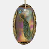 Lady Peacock Keramisch Ornament (Rechts)