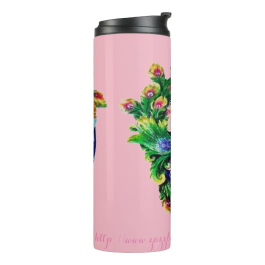 Lady Peacock Thermosbeker (Gedraaid links)