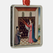 Lady Philosophy biedt Boethius wings aan Metalen Ornament (Rechts)