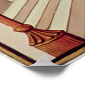 Lady Philosophy biedt Boethius wings aan Poster (Hoek)