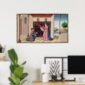 Lady Philosophy biedt Boethius wings aan Poster (Thuiskantoor)