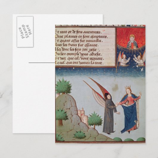 Lady Philosophy leidt Boethius in vlucht Briefkaart (Voorkant / Achterkant)