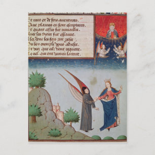 Lady Philosophy leidt Boethius in vlucht Briefkaart