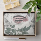  Lady Pink Rose Franse ontkoppeling script Tissuepapier (Geschenk)