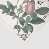  Lady Pink Rose Franse ontkoppeling script Tissuepapier (Detail)