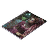 Lady Pink Steampunk  Victoriaans tuin Notitieboek (Linkerzijde)