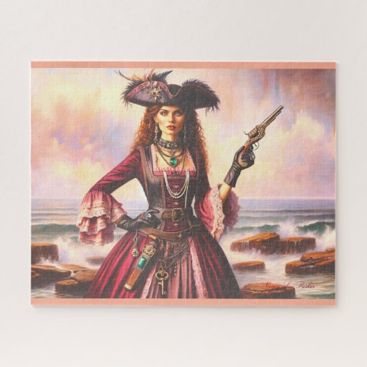 Lady Pirate Admiral Anne's Oceanische Odyssee Legpuzzel (Horizontaal)