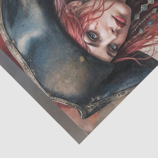 Lady Pirate Captain Decoupage Papier (Detail)