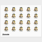 Lady Pirate Sticker Rond (Vel)