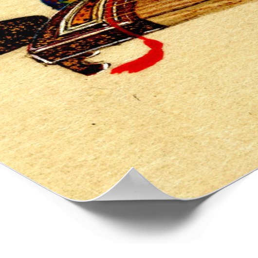 Lady Play Koto 1878 Poster (Hoek)