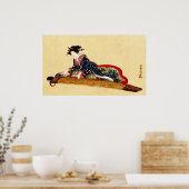 Lady Play Koto 1878 Poster (Keuken)