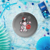 Lady Poodle Papieren Bordje (Feest)