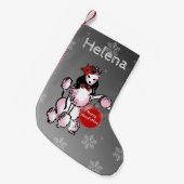 Lady Poodle show je kerstwens! Kleine Kerstsok (Voorkant (Hangend))