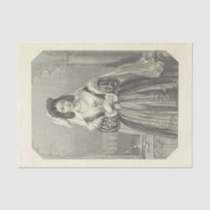 Lady Portia Black en whitepaper Tissuepapier