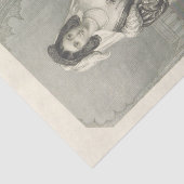  Lady Portia Black en whitepaper Tissuepapier (Detail)