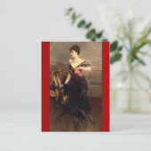  Lady Portrait - Boldini Briefkaart (Staand voorkant)