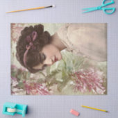  Lady Portrait-ontkoppeling Tissuepapier (Craft)