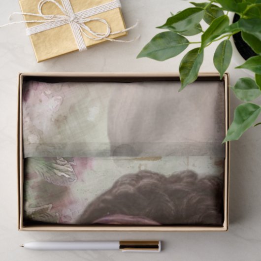  Lady Portrait-ontkoppeling Tissuepapier (Geschenk)