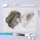  Lady Portrait-ontkoppeling Tissuepapier (Craft)