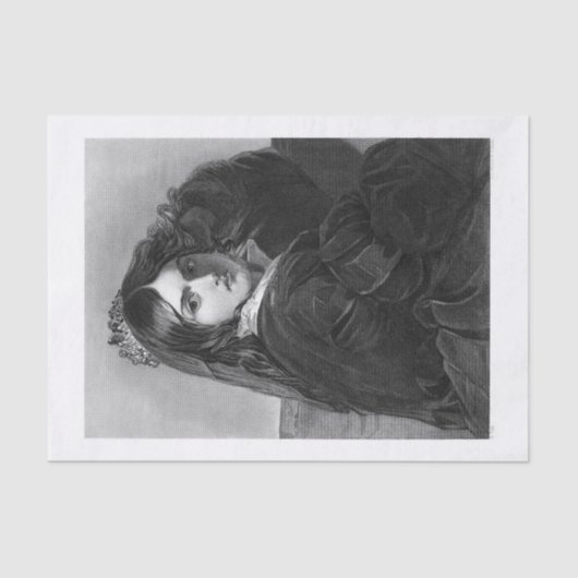 Lady Queen-kunst voor ontkoppeling Tissuepapier (Voorkant)