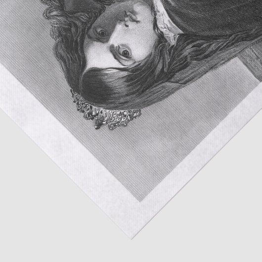 Lady Queen-kunst voor ontkoppeling Tissuepapier (Detail)