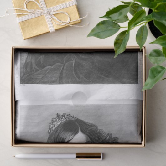 Lady Queen-kunst voor ontkoppeling Tissuepapier (Geschenk)