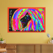 Lady Rainbow Canvas Afdruk (Insitu (Woonkamer))