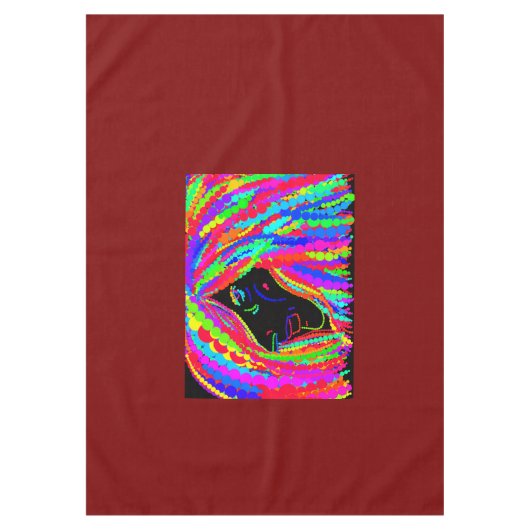 Lady Rainbow Tablecloth Tafelkleed (Voorkant)