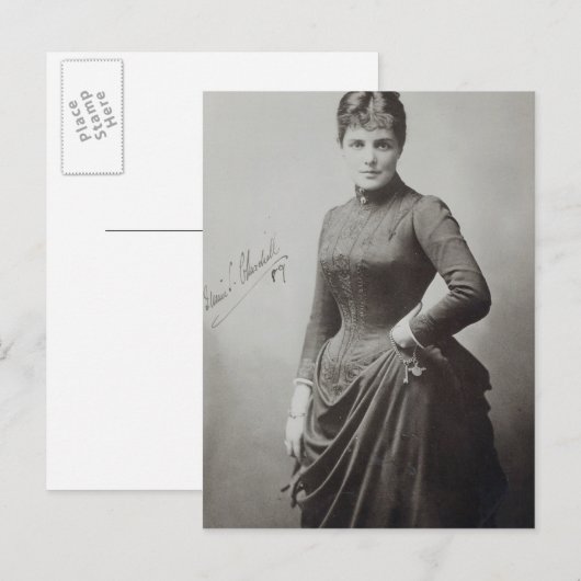 Lady Randolph Churchill Briefkaart (Voorkant / Achterkant)