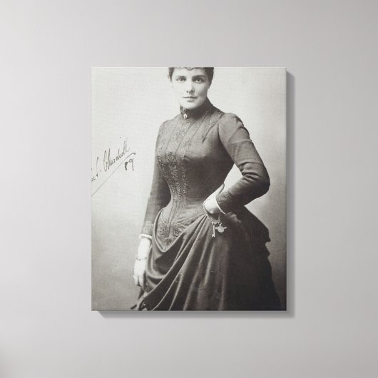 Lady Randolph Churchill Canvas Afdruk (Voorkant)