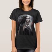 Lady Raven Blauw & Rood T-shirt (Voorkant)