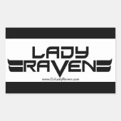 Lady Raven Sticker (Voorkant)
