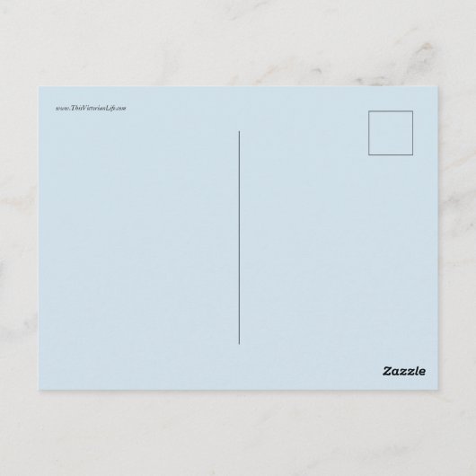 Lady reading briefkaart (Achterkant)