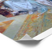 Lady reading by the lamp. poster (Hoek)