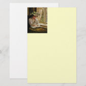 Lady Reading by Window Briefpapier (Voorkant / Achterkant)