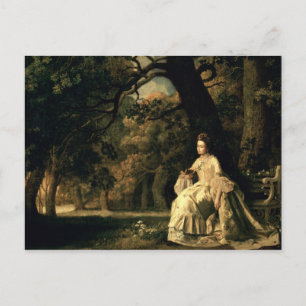 Lady reading in a Park, c.1768-70 Briefkaart