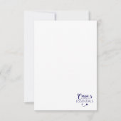 Lady Reading met planten en koffiekaart Bedankkaart (Achterkant)