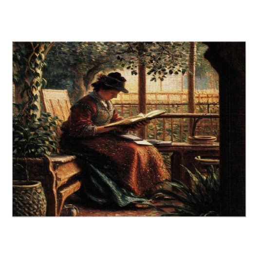 Lady Reading Perfect Poster (Voorkant)