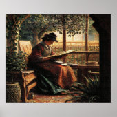 Lady Reading Poster (Voorkant)