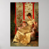 Lady Reading Poster (Voorkant)