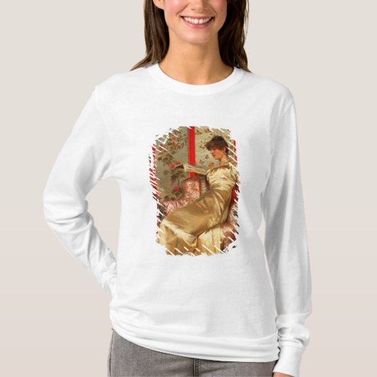 Lady Reading T-shirt (Voorkant)