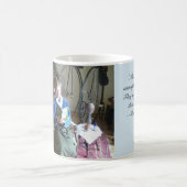 Lady reading, Victoriaans citaat Koffiemok (Center)