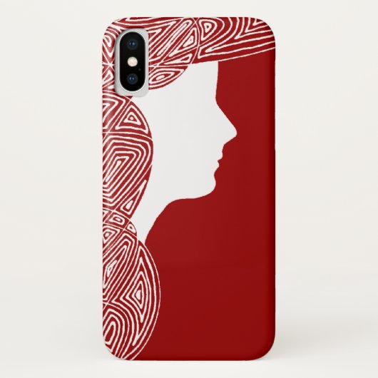 Lady Red Case-Mate iPhone Case (Achterkant)
