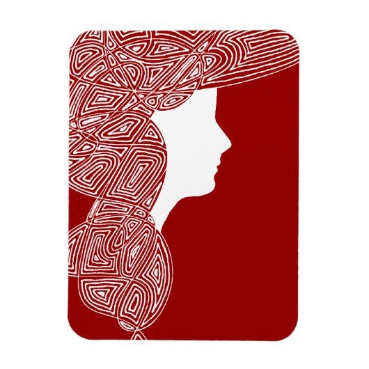 Lady Red Magneet (Verticaal)