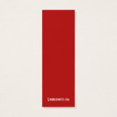 Lady Red Mini Bladwijzer Mini Visitekaartjes (Achterkant)