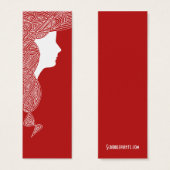 Lady Red Mini Bladwijzer Visitekaartjes (Voorkant /achterkant)